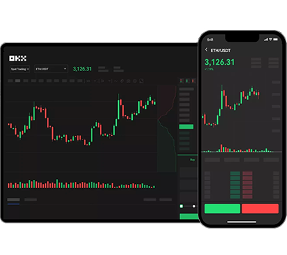 合约交易APP页面展示